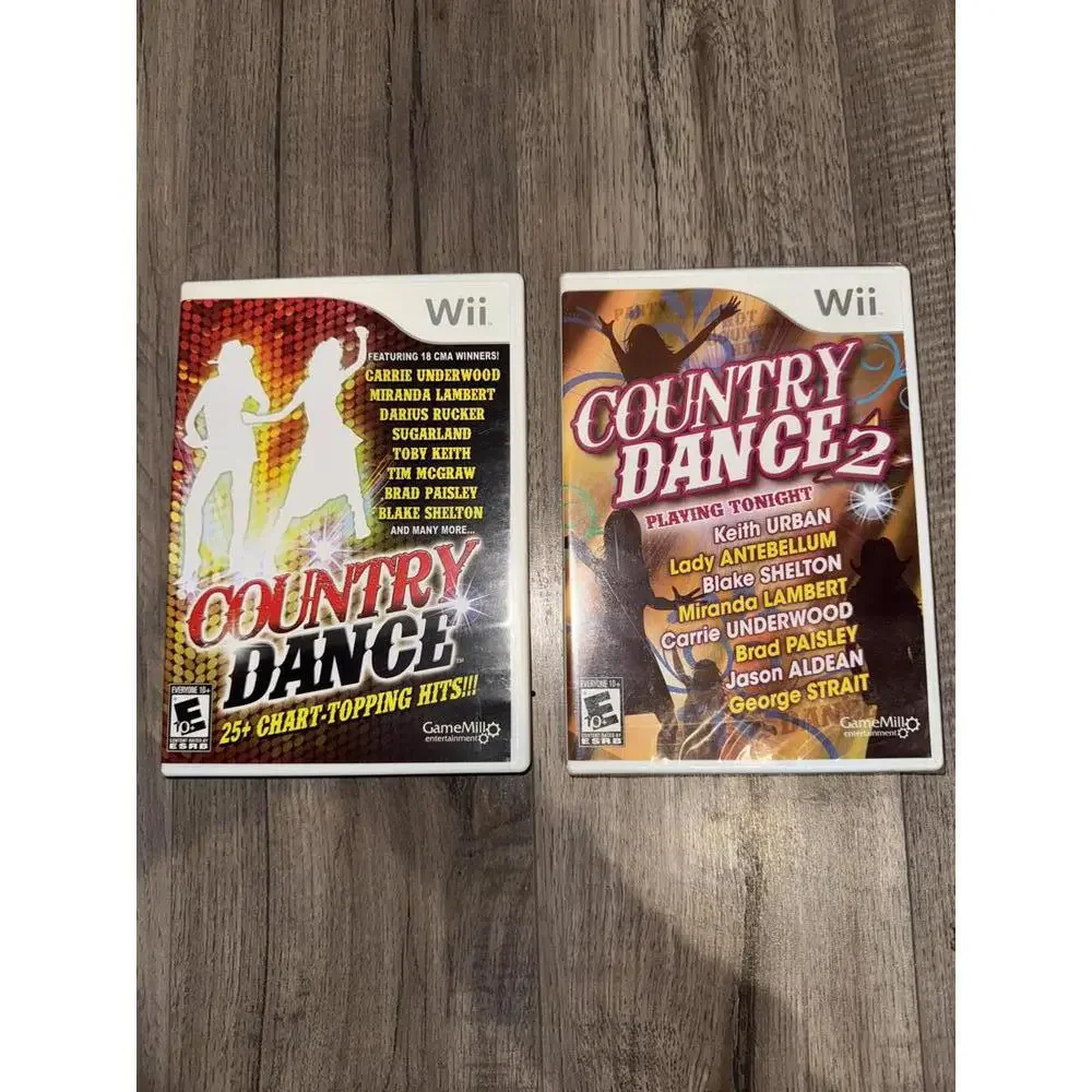 Wii Country Dance‎ & Country Dance 2 Game Bundle Nintendo Video Game Tested